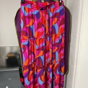Vibrant Multicolor Maxi Skirt
